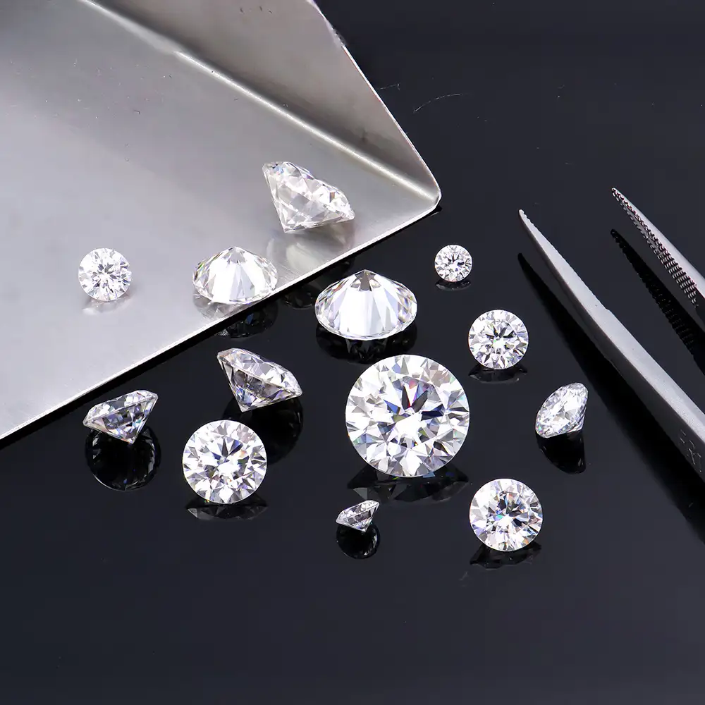 0.01-50ct D-Color Loose Round Moissanite Stones