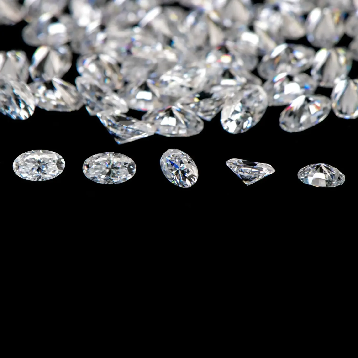 0.1-10ct D-Color Loose Oval Moissanite Stones - Image 3