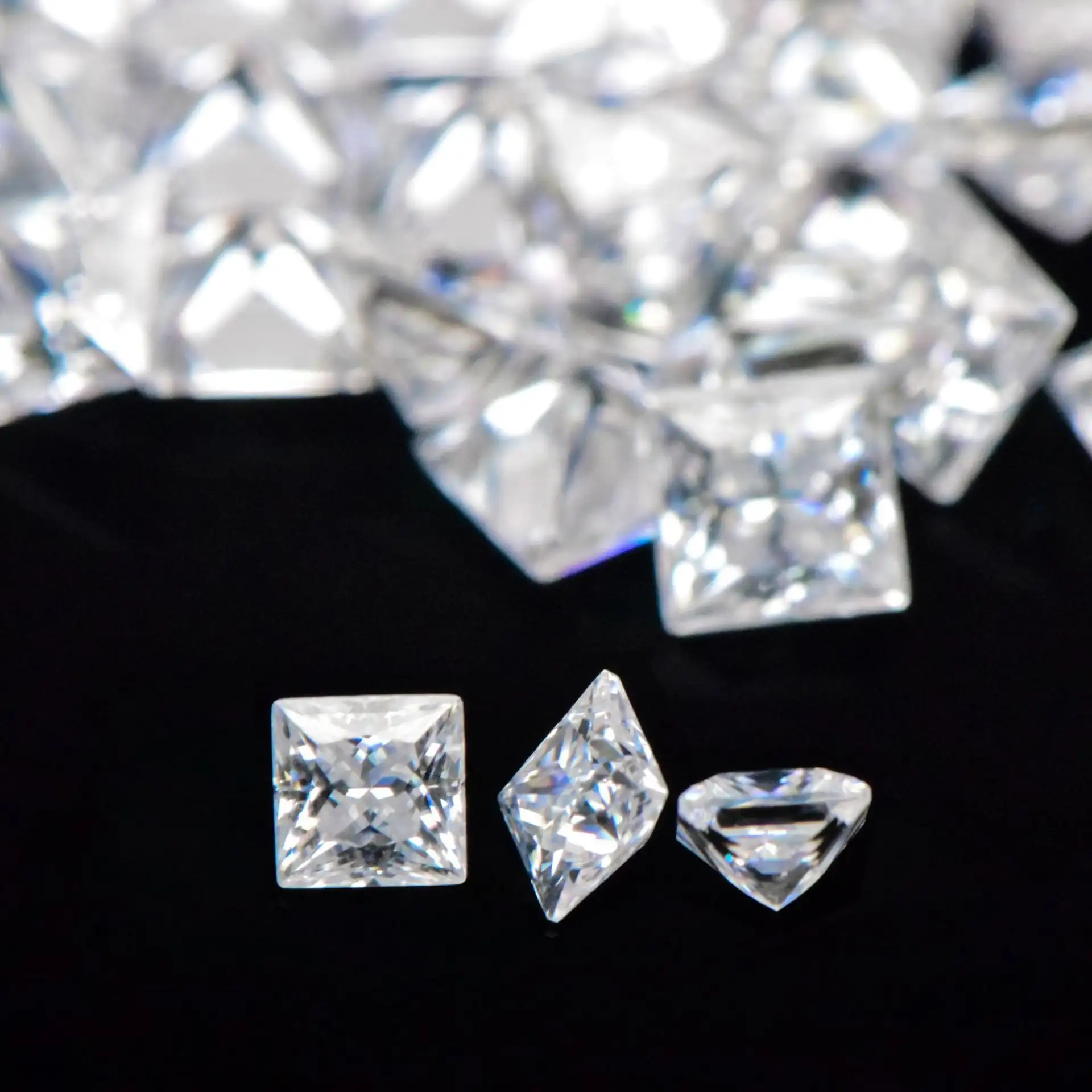 0.3-10ct D-Color Princess Cut Moissanite Loose Stones - Image 3
