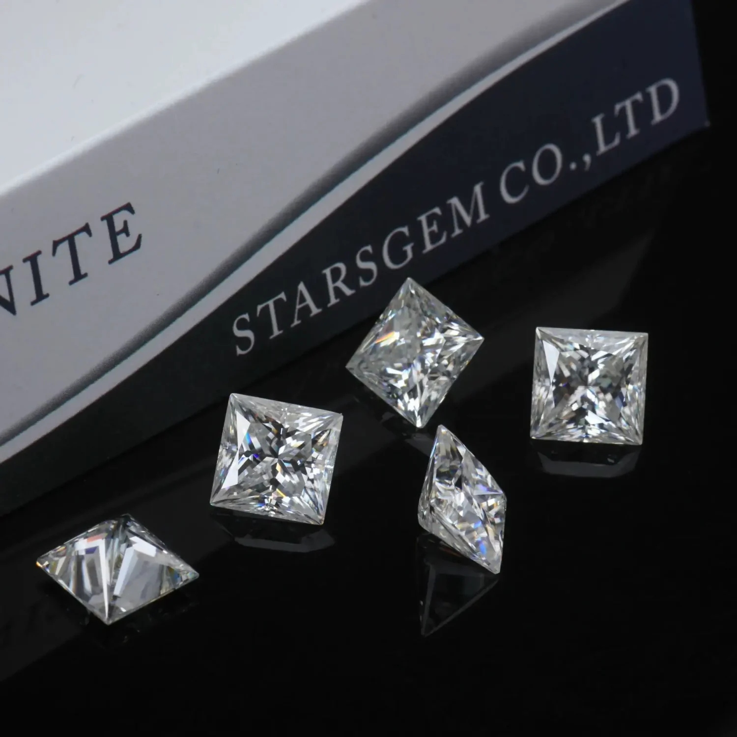 0.3-10ct D-Color Princess Cut Moissanite Loose Stones - Image 6