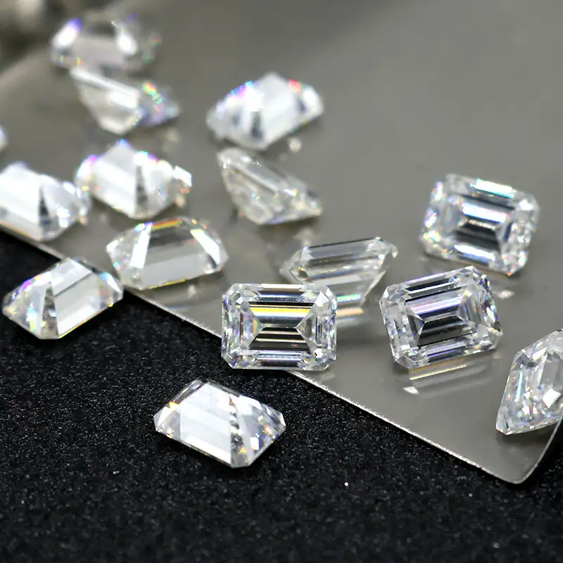 0.1-12ct D-Color Loose Emerald Cut Moissanite Stones - Image 6
