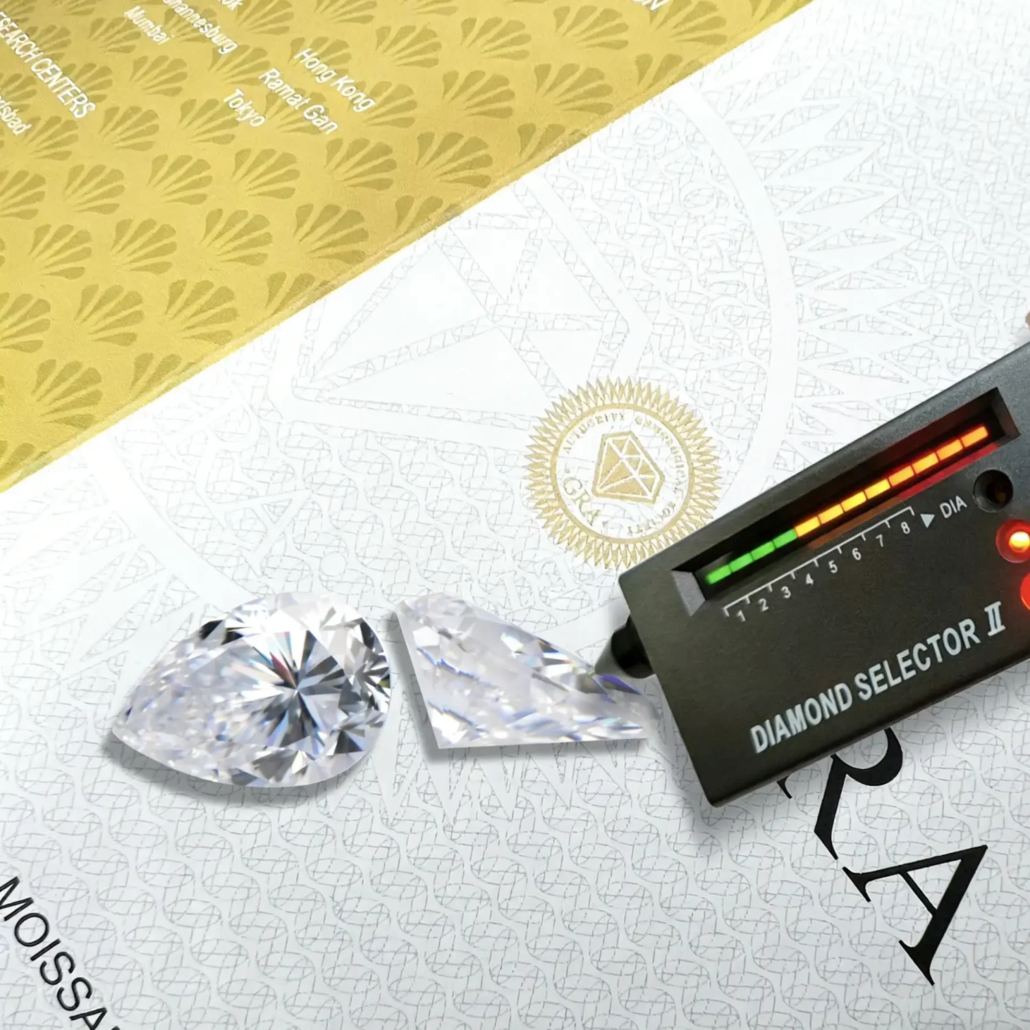 0.1-5ct D-Color Loose Pear Shaped Moissanite Stones - Image 3