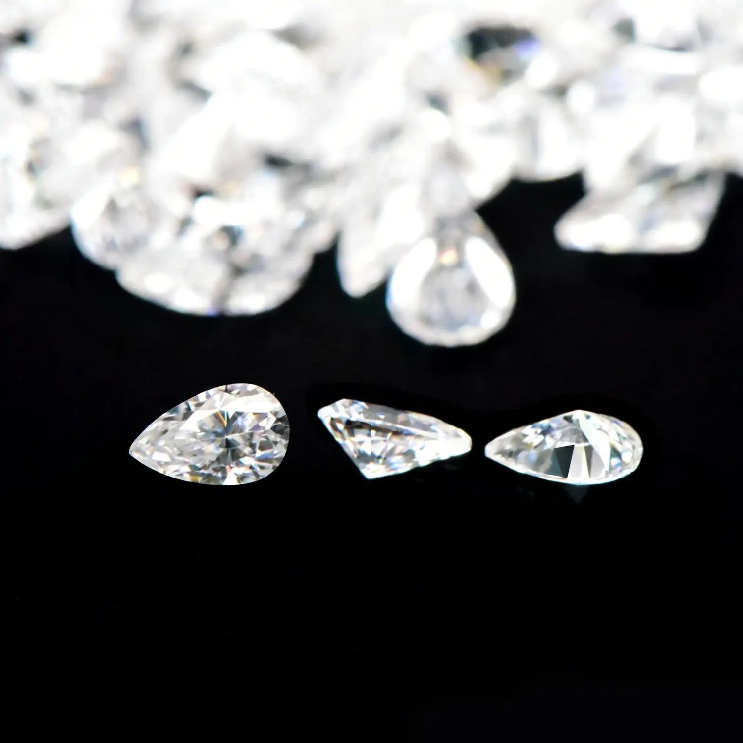 0.1-5ct D-Color Loose Pear Shaped Moissanite Stones - Image 4