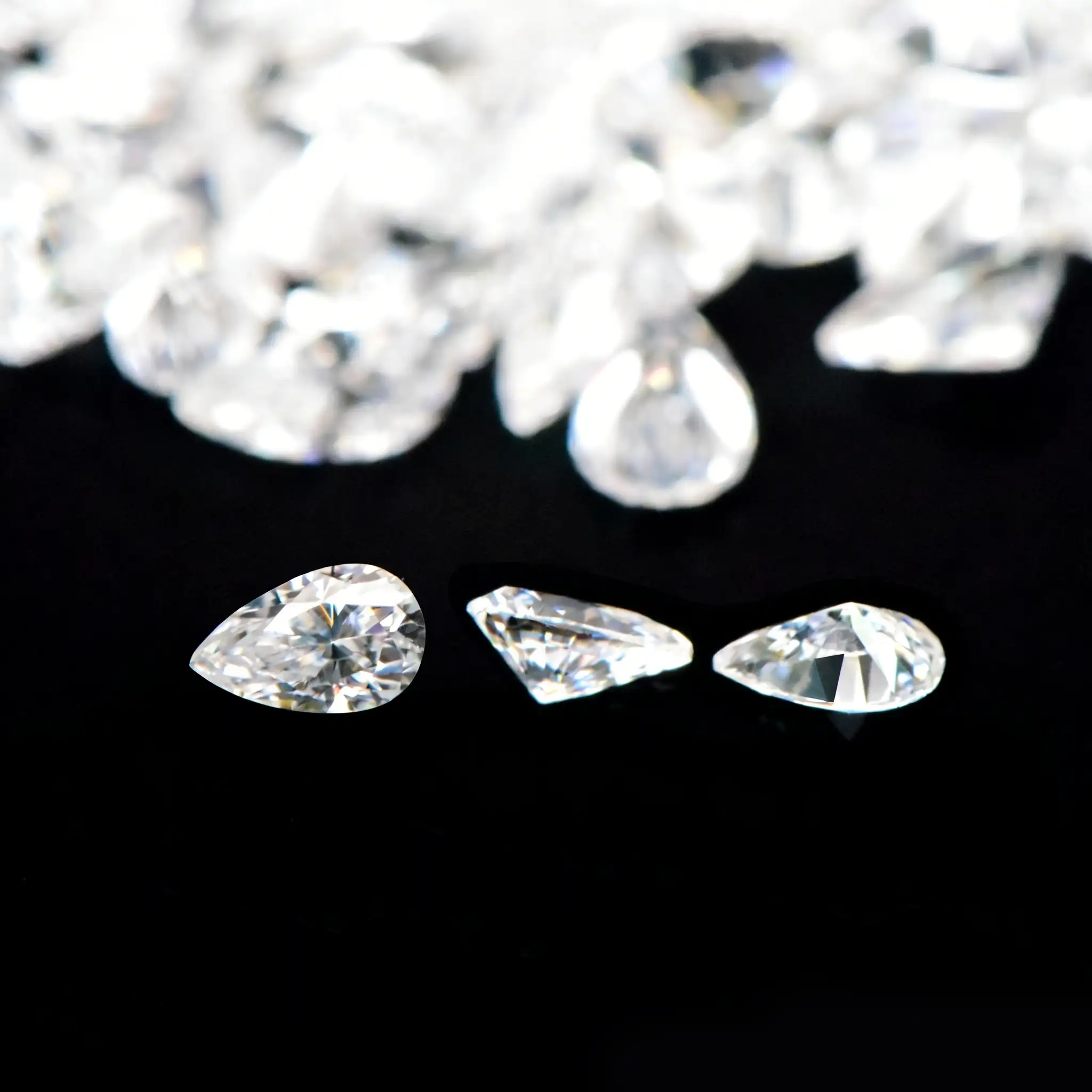 0.1-5ct D-Color Loose Pear Shaped Moissanite Stones - Image 4