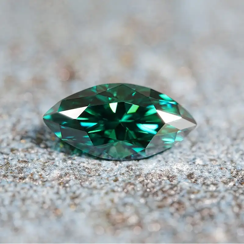 0.5-3ct Green Moissanite Marquise Loose Stone Wholesale