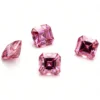 0.5-3ct Pink Asscher Cut Moissanite Loose Stone Wholesale