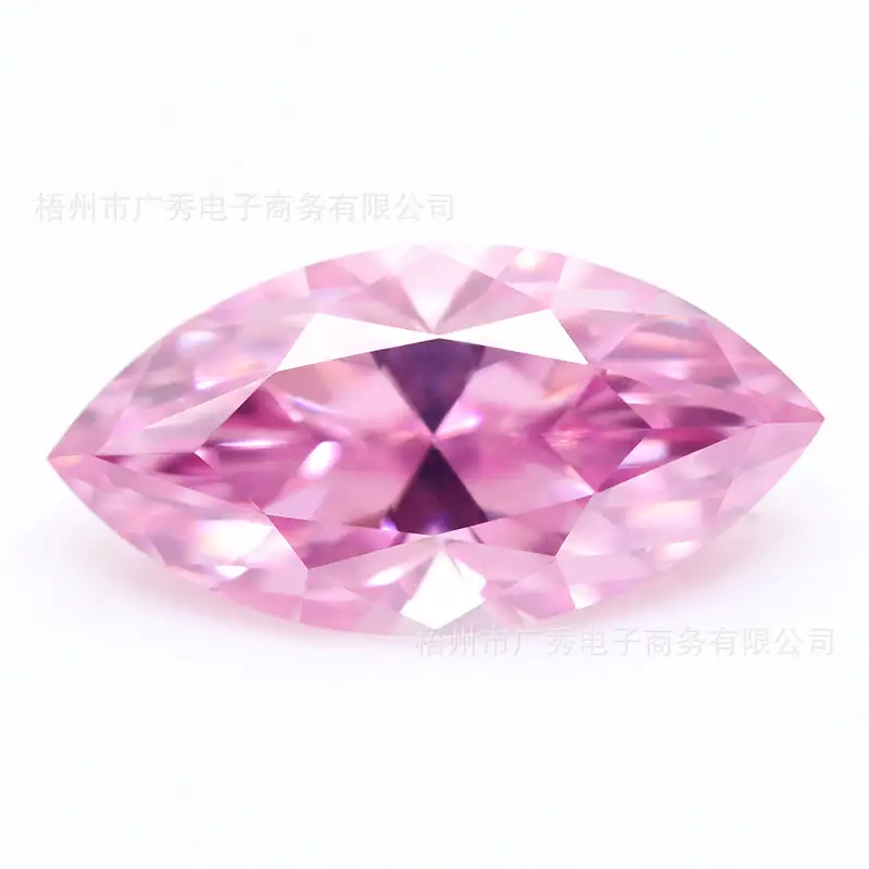Alternative view of 0.5-3ct Pink Moissanite Marquise Loose Stone Wholesale