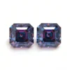 0.5-3ct Purple Asscher Cut Moissanite Loose Stone Wholesale