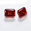 0.5-3ct Red Radiant Cut Moissanite Loose Stone Wholesale