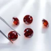 0.5-3ct Round Red Moissanite Loose Stone