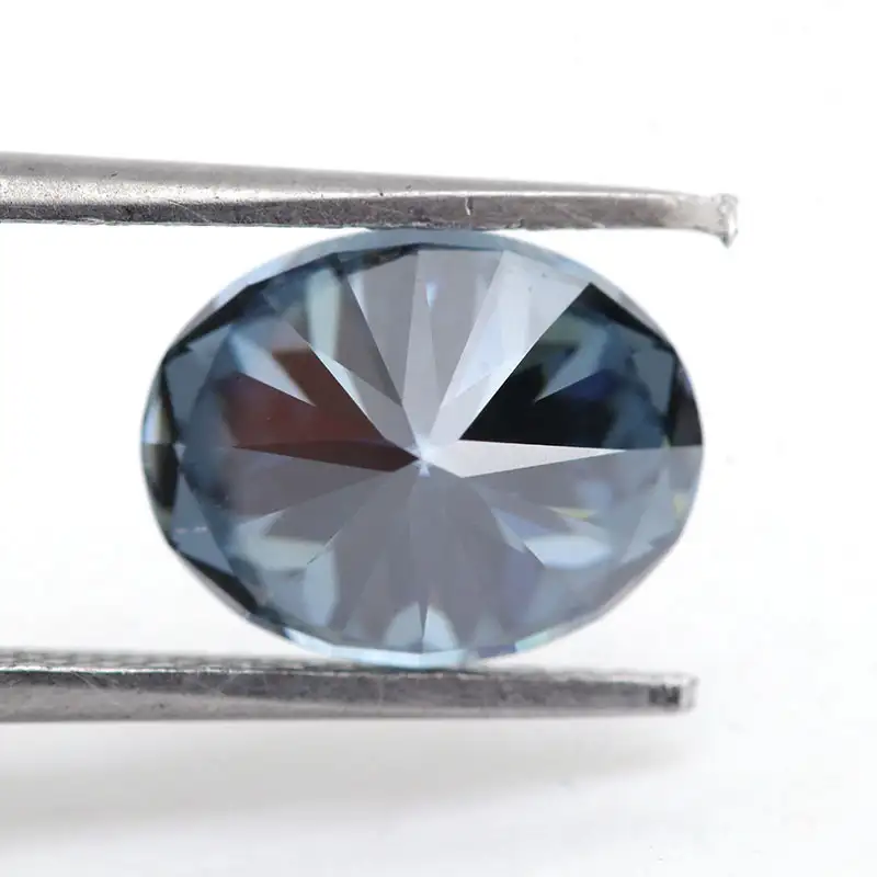0.5-5ct Oval Blue Moissanite Loose Stone Wholesale - Image 3