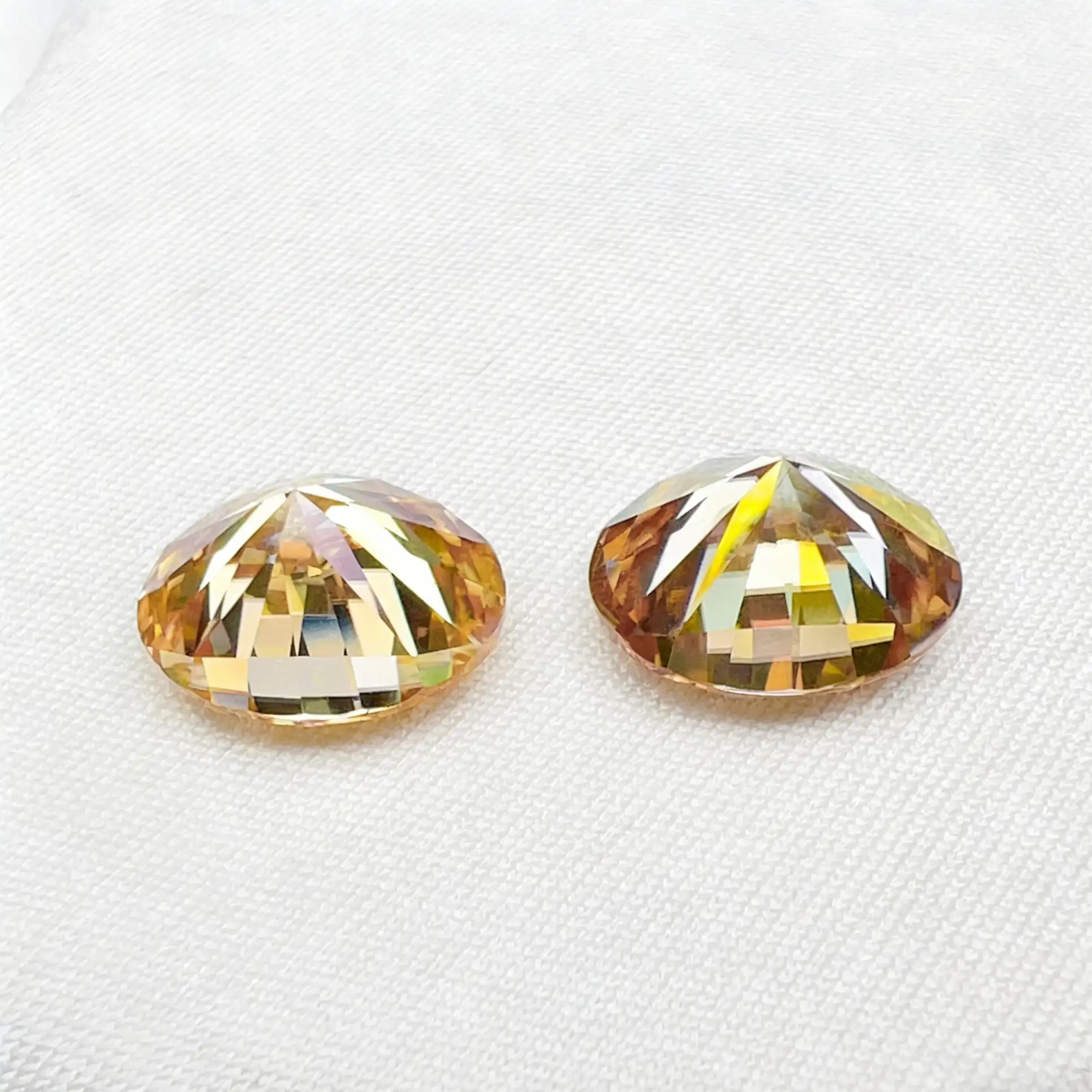0.5-5ct Oval Yellow Moissanite Loose Stone Wholesale - Image 4