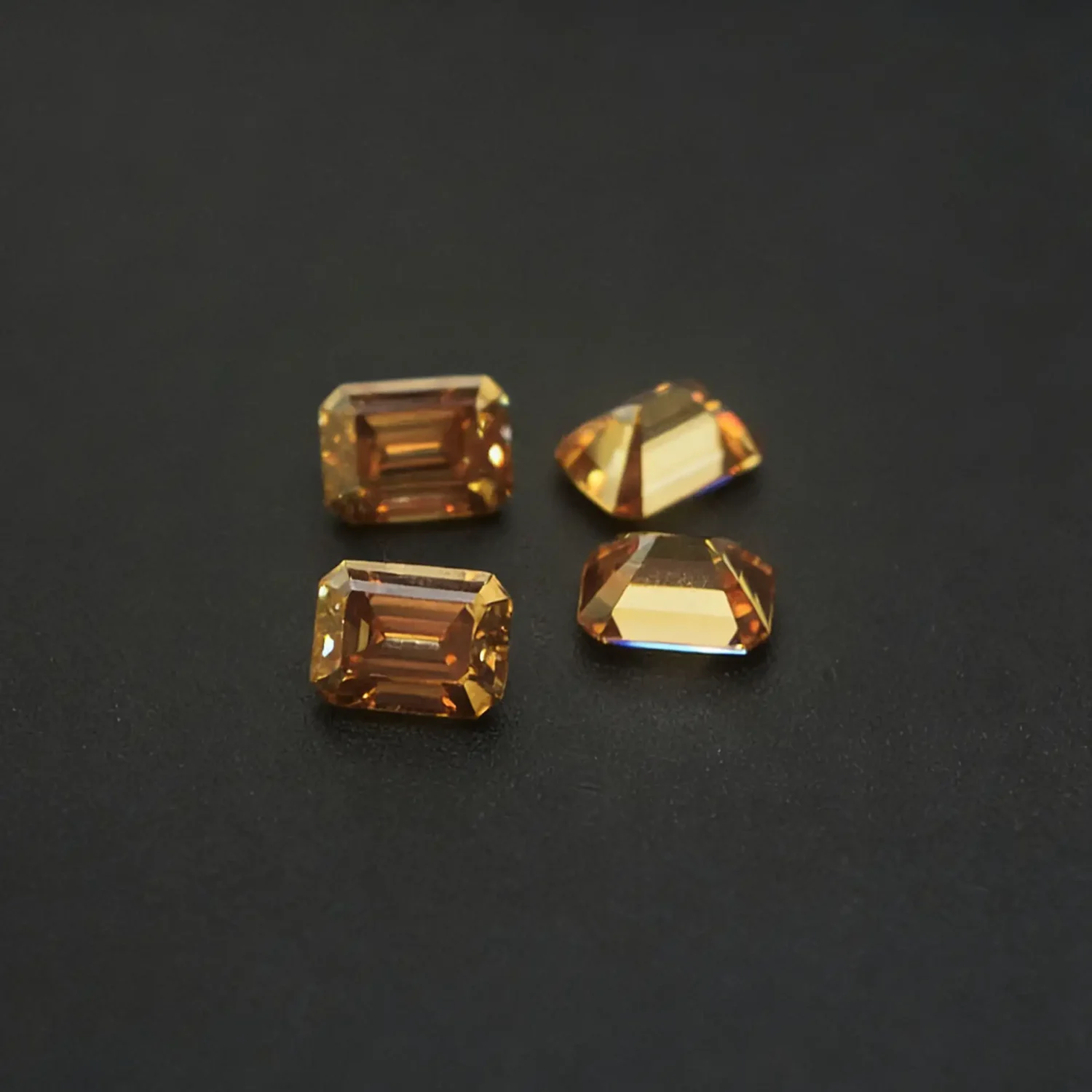 0.5-5ct Yellow Emerald Cut Moissanite Loose Stone Wholesale - Image 3