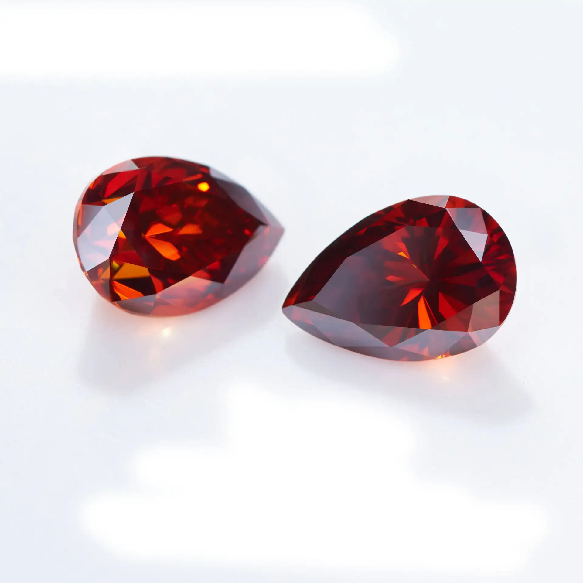 0.5-3ct Pear Red Moissanite Loose Stone GRA Certified - Image 8
