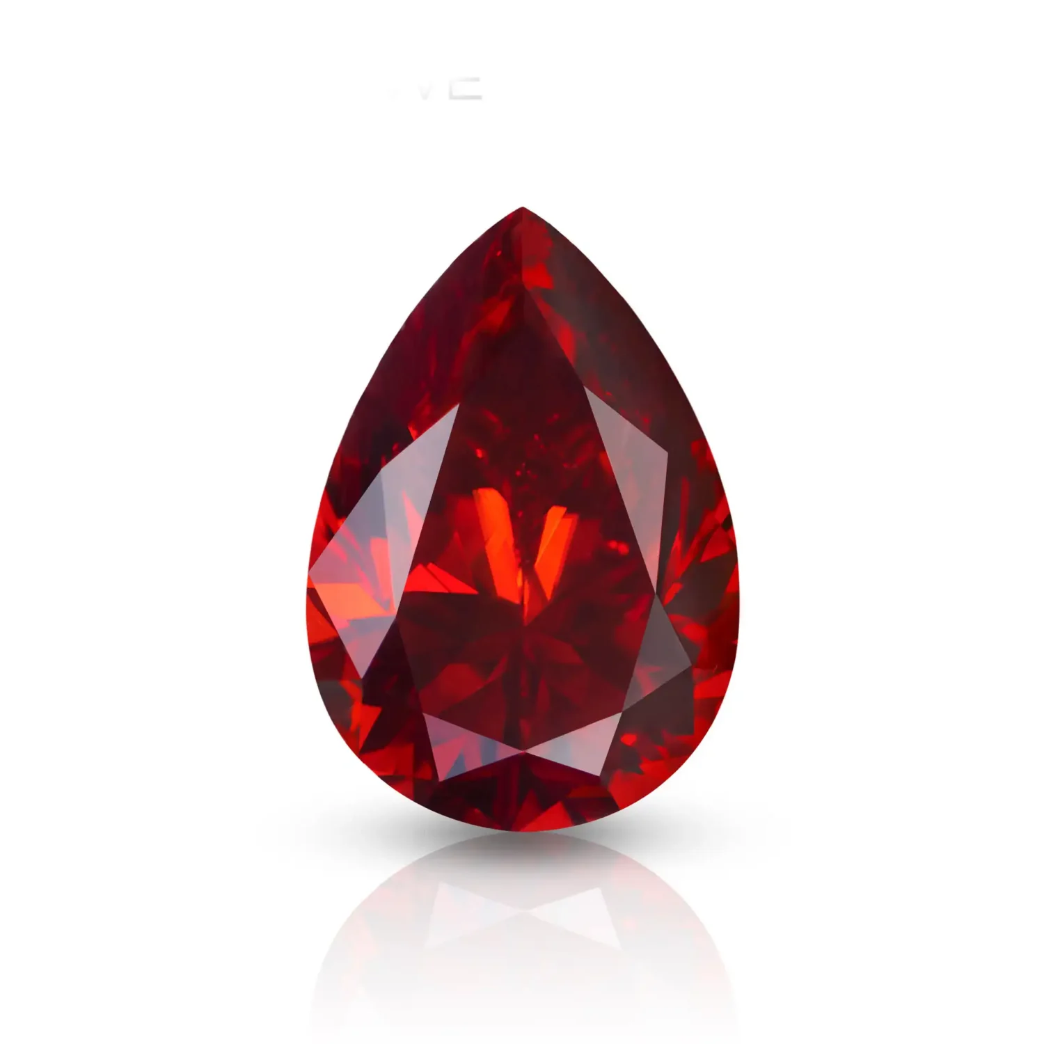 0.5-3ct Pear Red Moissanite Loose Stone GRA Certified - Image 7