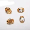 0.5-8ct Oval Champagne Moissanite Loose Stone GRA Certified