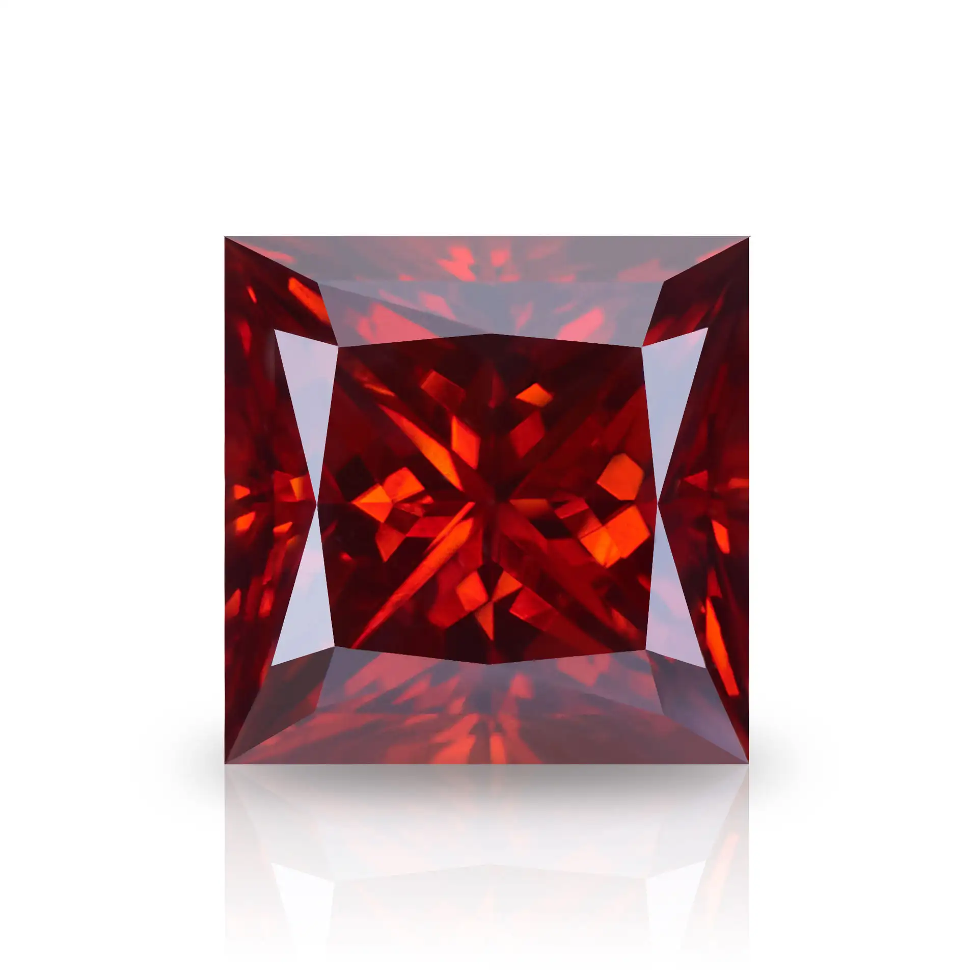 0.6-5ct Red Princess Cut Moissanite Loose Stone Wholesale - Image 3