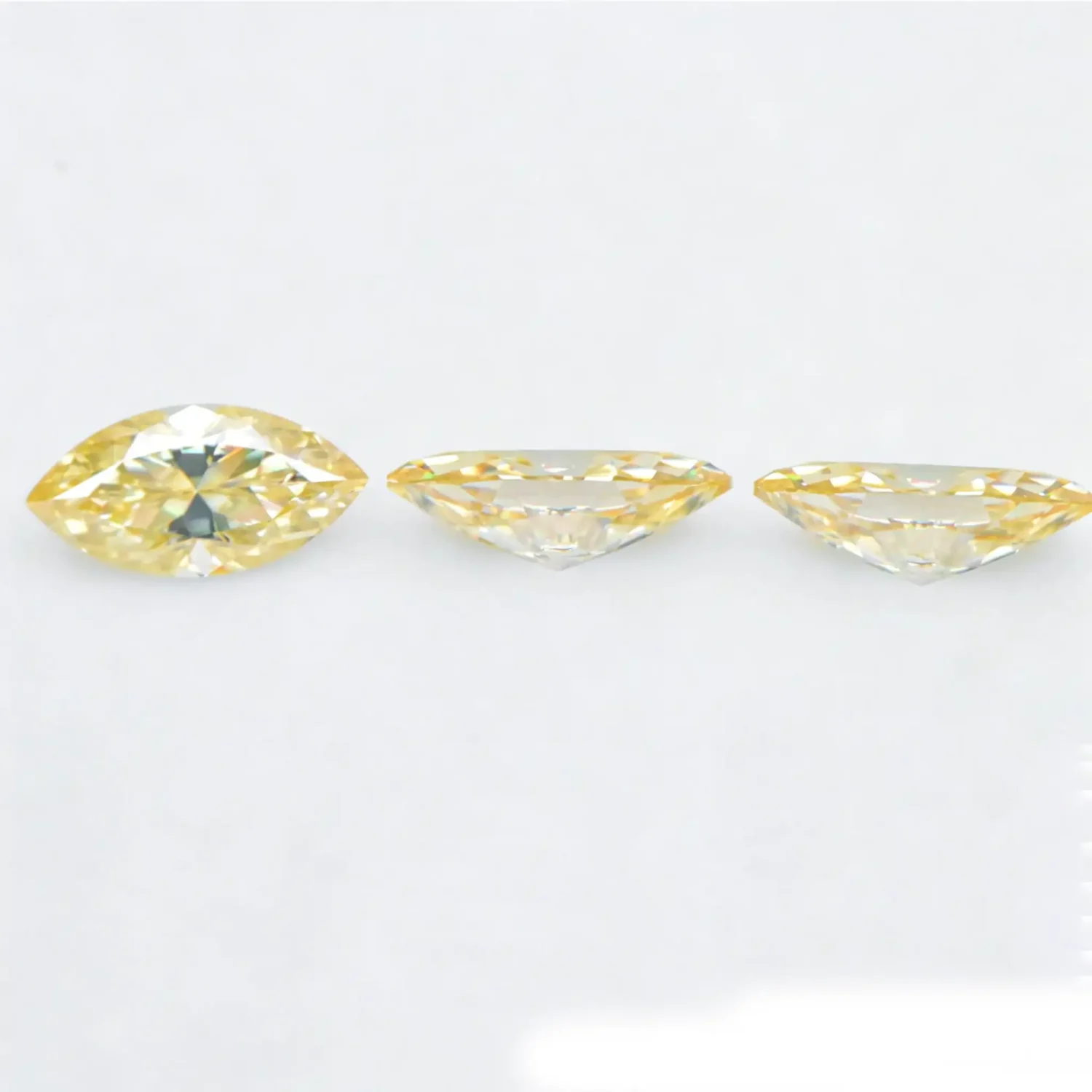 1-3ct Champagne Moissanite Marquise Loose Stone Wholesale