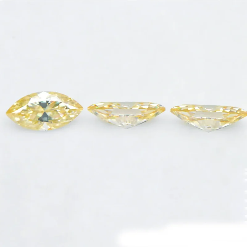 1-3ct Champagne Moissanite Marquise Loose Stone Wholesale