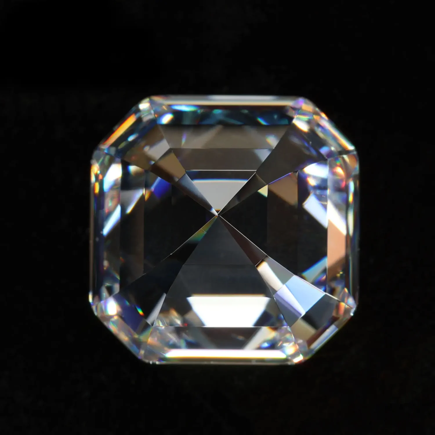 1ct D-Color Loose Asscher Cut Moissanite Stones - Image 4
