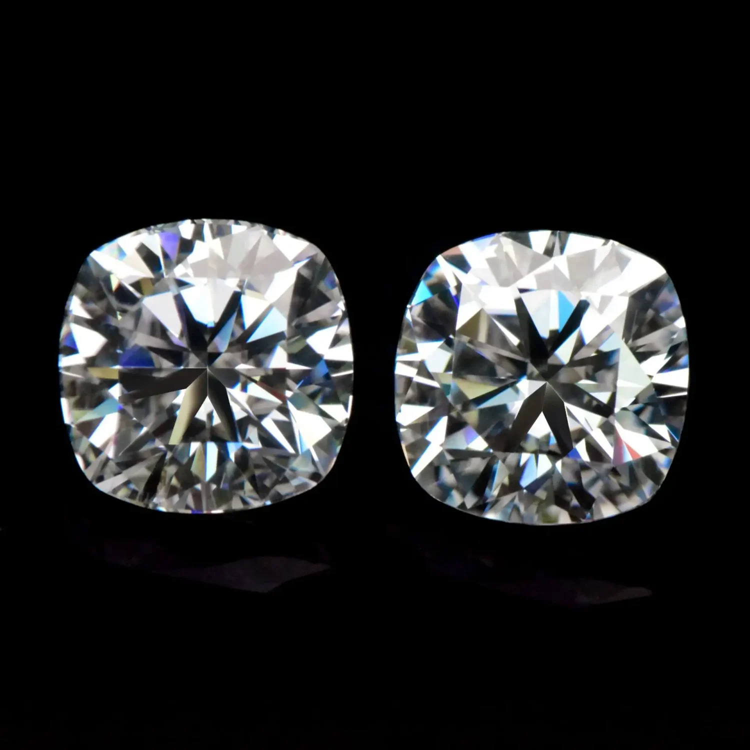 2ct D-Color Moissanite Cushion Loose Stones