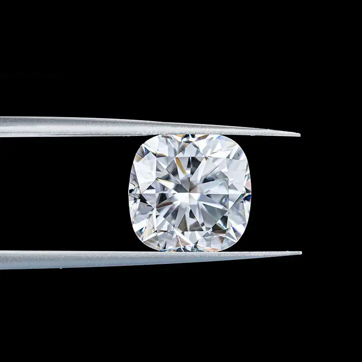Alternative view of 2ct D-Color Moissanite Cushion Loose Stones