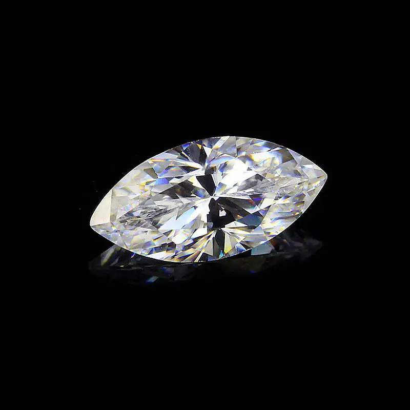 2ct D-Color moissanite marquise loose stone CRA Certified