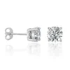 4-claw S925 Sterling Silver Moissanite Earrings Studs