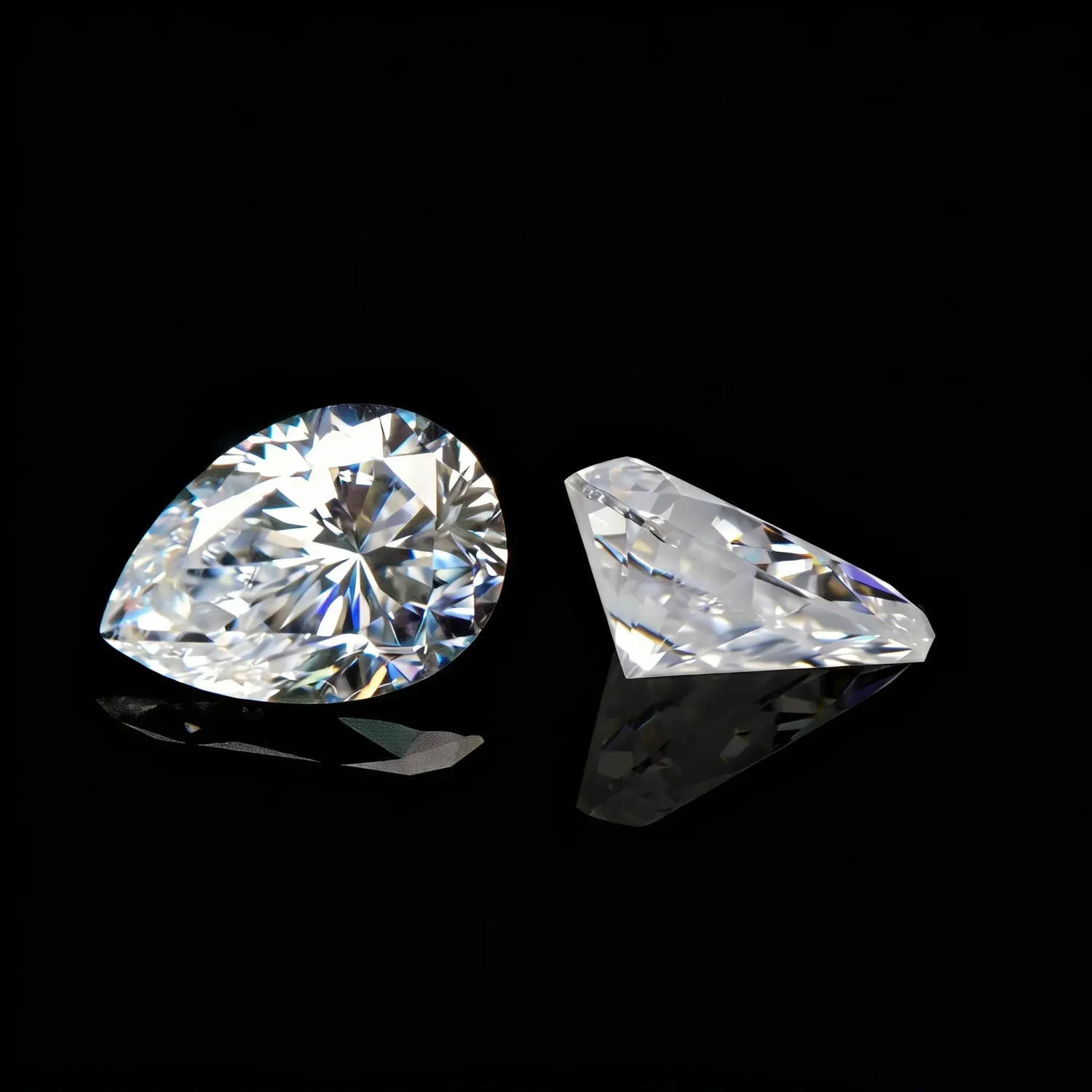 Pear Shaped 1 Carat Moissanite Loose Stones - Image 5