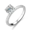 Dainty 1-3ct Womens S925 Sterling Silver Moissanite Ring
