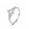 S925 Sterling Silver Marquise Moissanite Engagement Rings