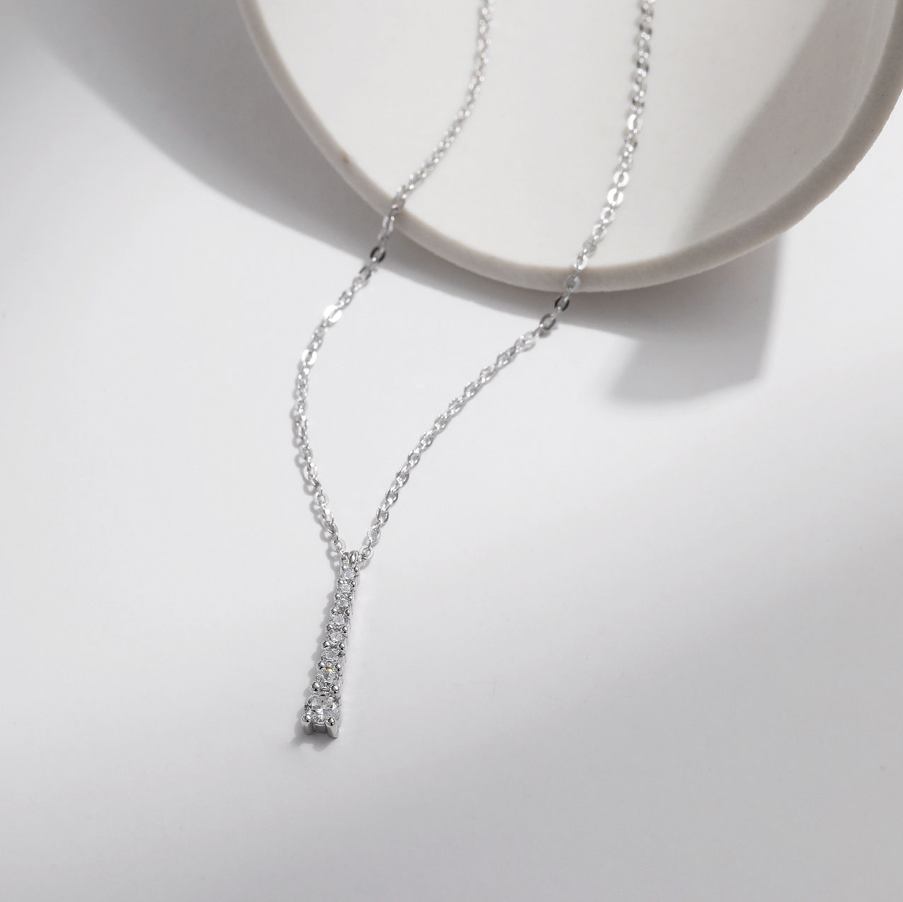 Minimalist S925 Sterling Silver D-Color Moissanite Necklace - Image 5