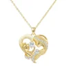 Chic Heart S925 Sterling Silver Moissanite Necklace for Mom