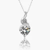 Dainty S925 Sterling Silver 1ct Moissanite Necklace