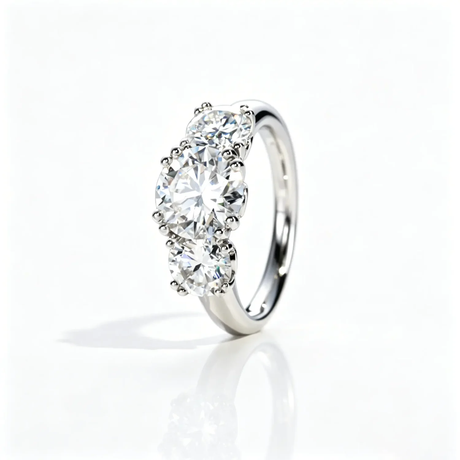 Luxury S925 Sterling Silver 5 Carat Moissanite Ring
