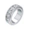 2ct S925 Sterling Silver Moissanite Wedding Rings for Men Women
