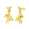 Mini Skirt 18K Gold Plated Silver Moissanite Earrings