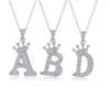 Chic S925 Sterling Silver Crown Letter Moissanite Necklace
